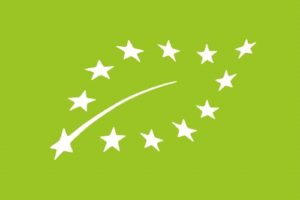 Obowiązujący w UE znak żywności ekologicznej.