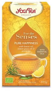 HERBATKA DLA ZMYSŁÓW SZCZĘŚCIE BIO (20 x 2,2 g) 44 g - YOGI TEA