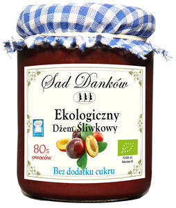 DŻEM ŚLIWKOWY B/C BIO 260 g - SAD DANKÓW