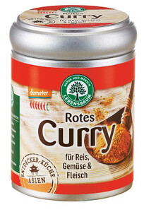PRZYPRAWA CURRY CZERWONE BIO 55 g - LEBENSBAUM