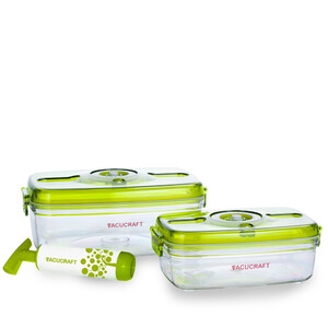 Zestaw VacuCraft 003. 2 pojemniki próżniowe + pompka. Tritan BPA Free