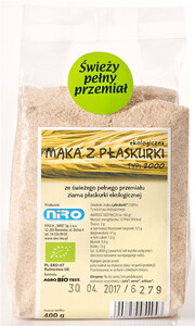 MĄKA Z PŁASKURKI BIO 400 g - NIRO