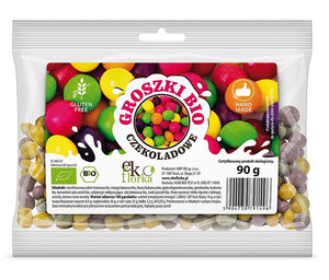 GROSZKI CZEKOLADOWE BEZGLUTENOWE BIO 90 g - EKOFLORKA