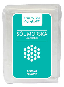 SÓL MORSKA DROBNO MIELONA 600 g - CRYSTALLINE PLANET