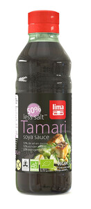 SOS SOJOWY TAMARI 50% MNIEJ SOLI BEZGLUTENOWY BIO 250 ml - LIMA