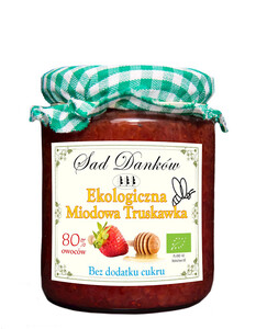 DŻEM MIODOWA TRUSKAWKA B/C BIO 260 g - SAD DANKÓW