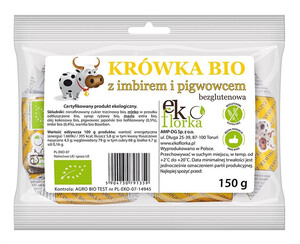 KRÓWKI Z IMBIREM I PIGWOWCEM BEZGLUTENOWE BIO 150 g - EKOFLORKA