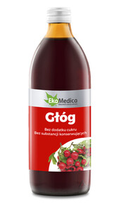 Sok z głogu 100% 1000ml EKA MEDICA
