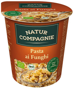 DANIE W KUBKU MAKARON Z GRZYBAMI BIO 50 g - NATUR COMPAGNIE